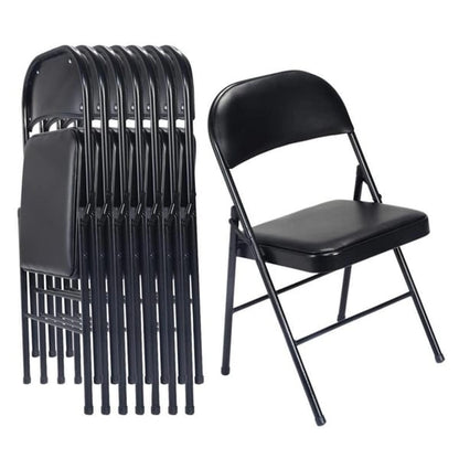 Elegant Foldable Iron & PVC Chairs for Convention & Exhibition 4 or 6 Pack Folding Chair