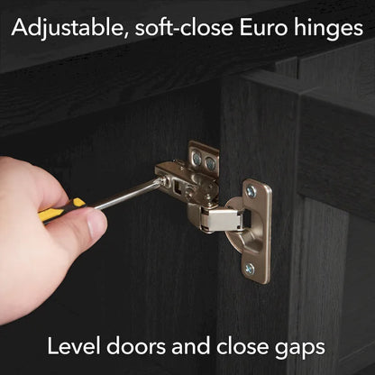 Jasper Rectangular TV Stand with Log Fireplace for TV's up to 65