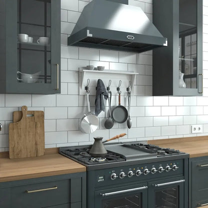 Wall Mounted Storage Rack with Upper Shelf and Storage Hooks