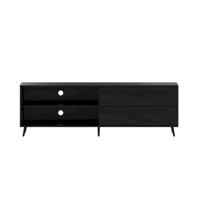 TV Stand for up to TV's with Adjustable Shelf and Storage Drawers