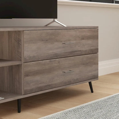TV Stand for up to TV's with Adjustable Shelf and Storage Drawers