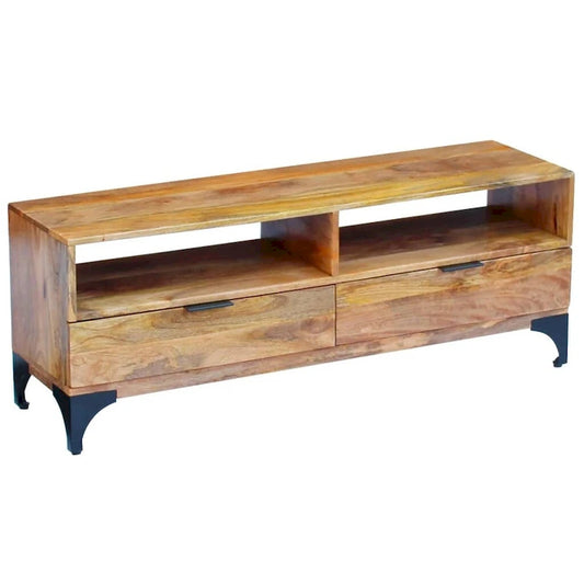 vidaXL TV Stand Mango Wood 47.2x13.8x17.7
