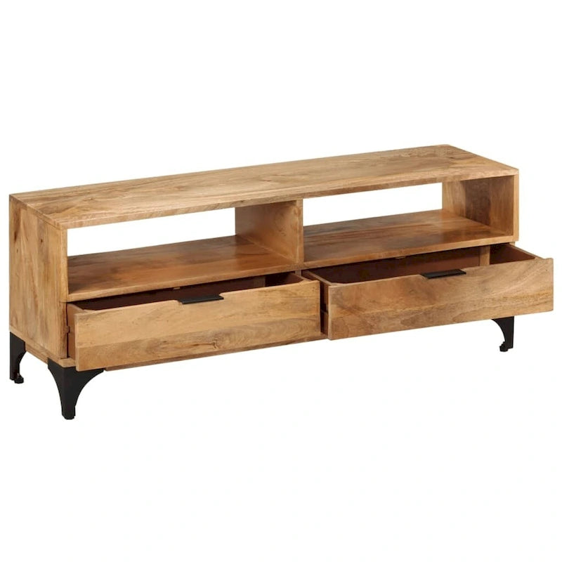 vidaXL TV Stand Mango Wood 47.2x13.8x17.7