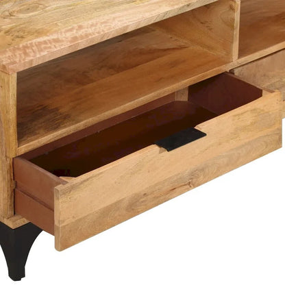vidaXL TV Stand Mango Wood 47.2x13.8x17.7