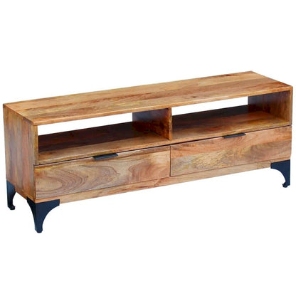 vidaXL TV Stand Mango Wood 47.2x13.8x17.7