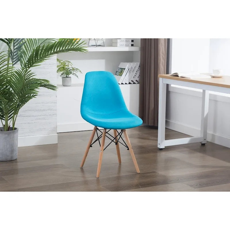 Porthos Home Haig Modern Dining Chairs, Fabric & Beech Wood