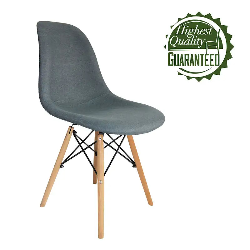 Porthos Home Haig Modern Dining Chairs, Fabric & Beech Wood