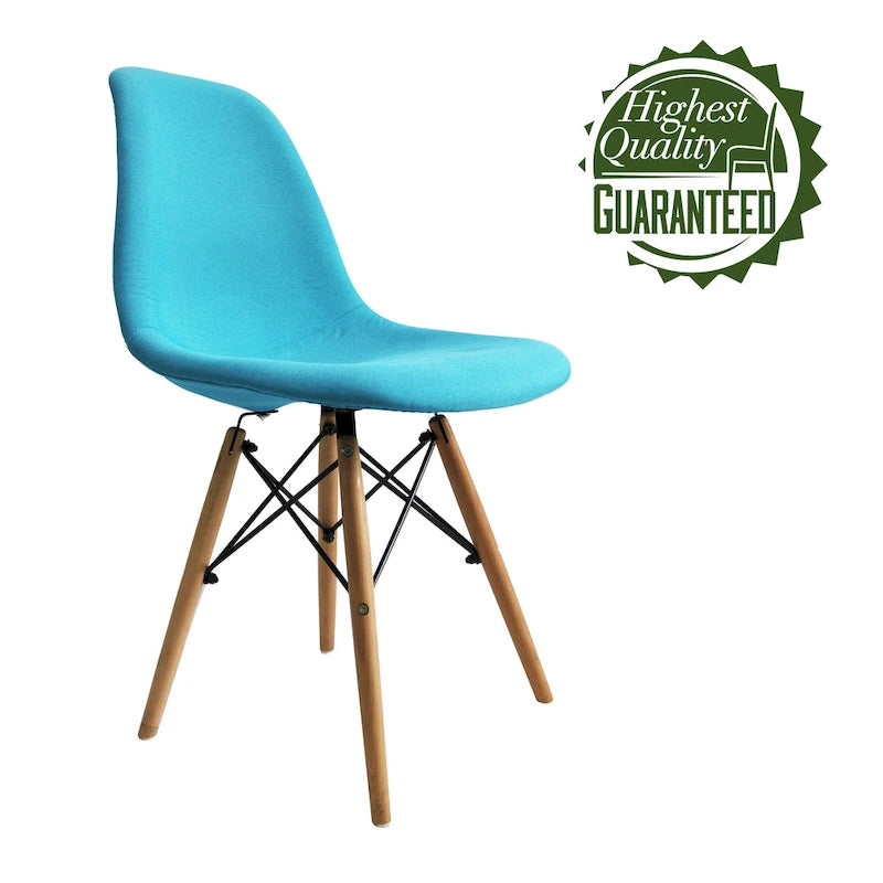 Porthos Home Haig Modern Dining Chairs, Fabric & Beech Wood