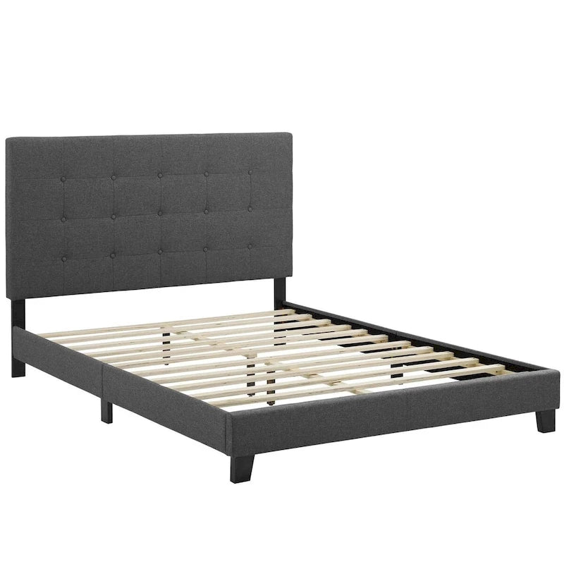Copper Grove Bienhoa Queen Button-tufted Upholstered Platform Bed