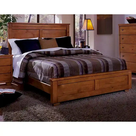 Diego Cinnamon Finish Pine Wood Bed