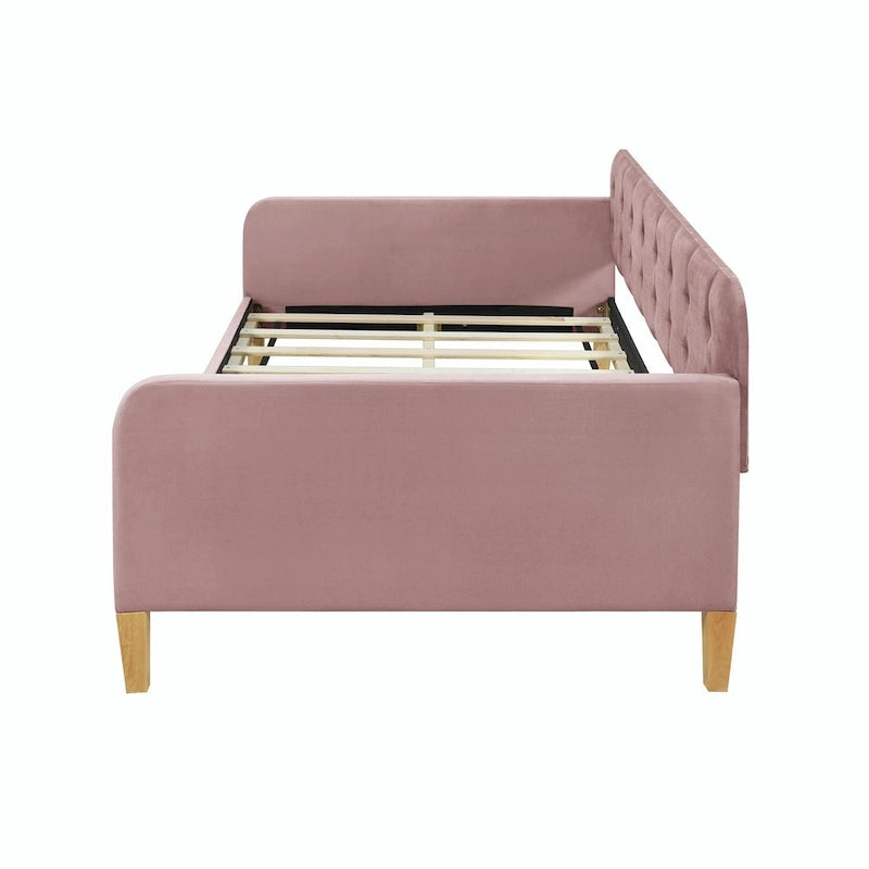 Upholstered Daybed with 4 Support Legs