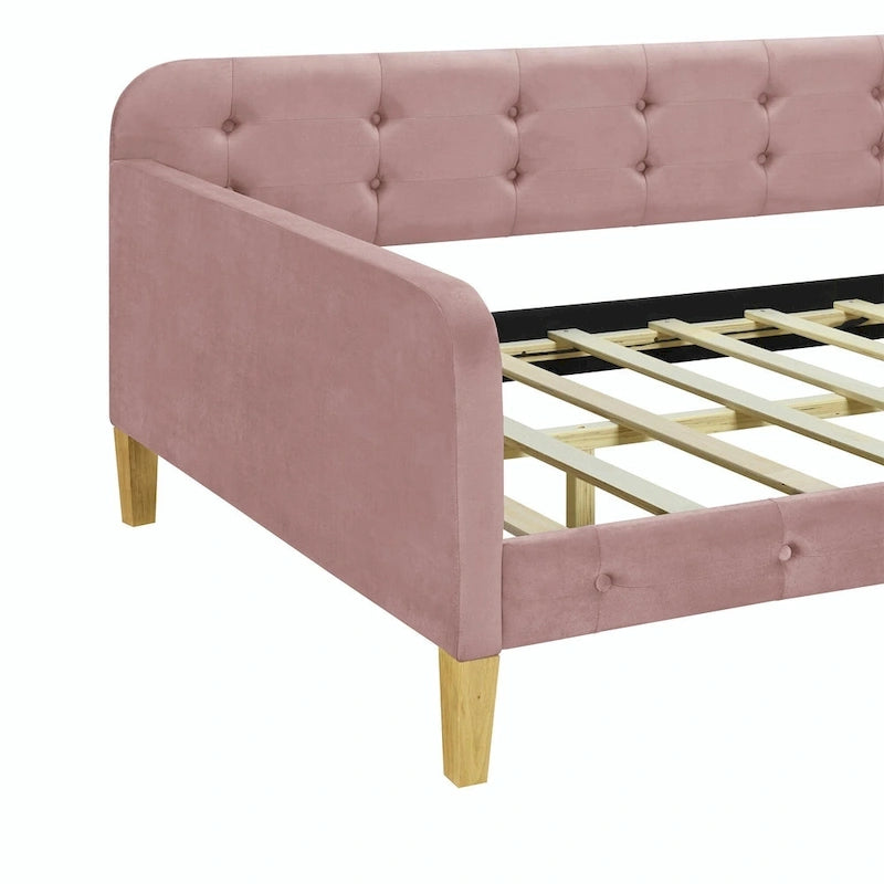 Upholstered Daybed with 4 Support Legs