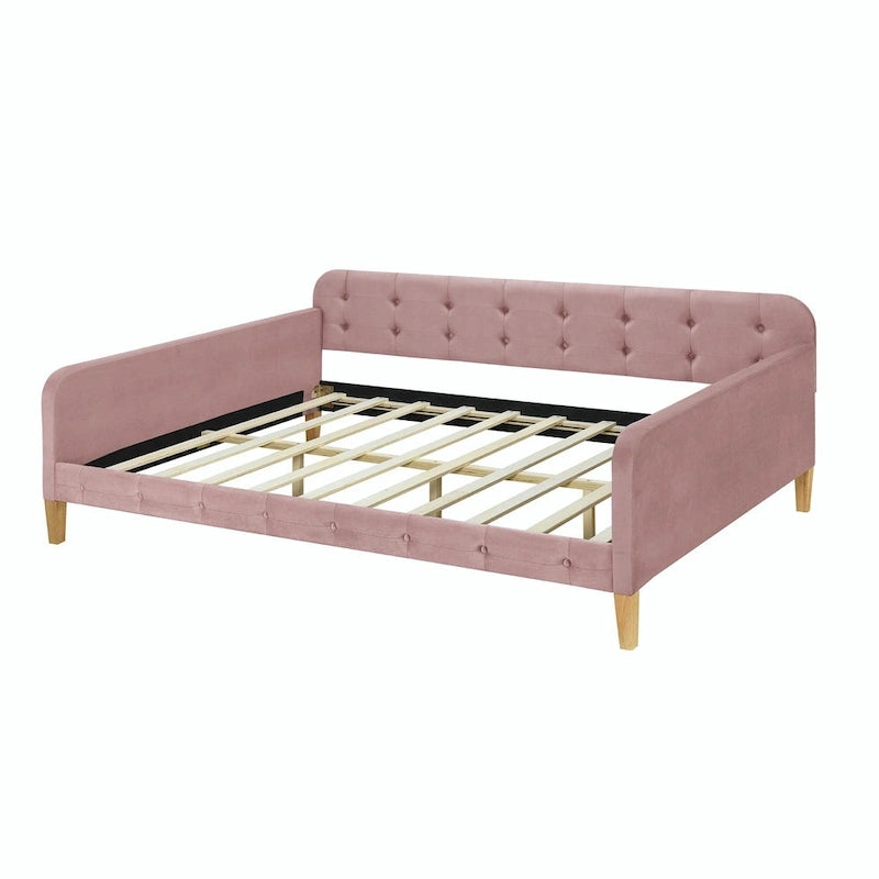 Upholstered Daybed with 4 Support Legs