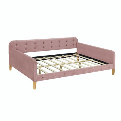 Upholstered Daybed with 4 Support Legs