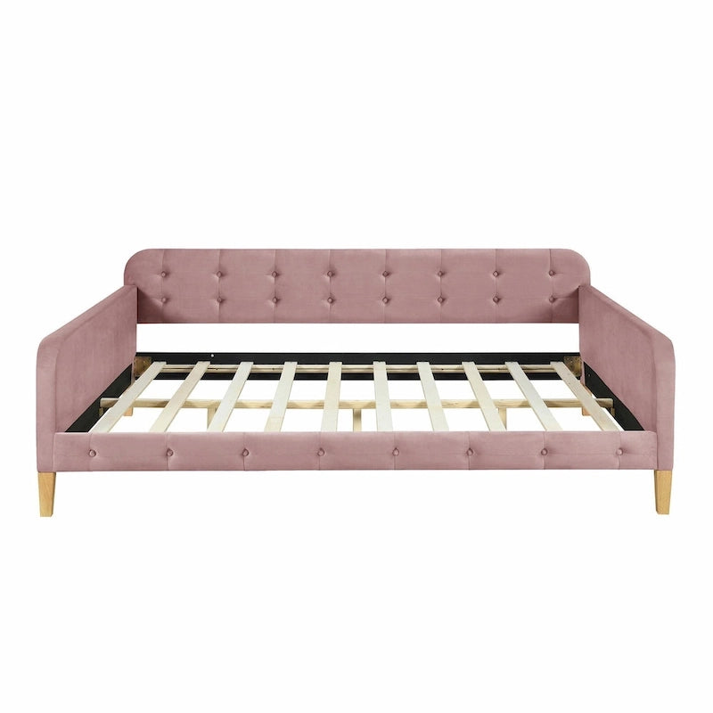 Upholstered Daybed with 4 Support Legs