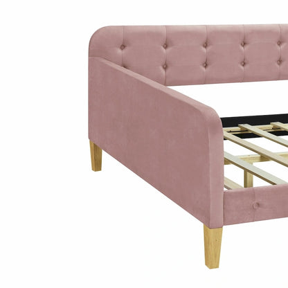 Upholstered Daybed with 4 Support Legs