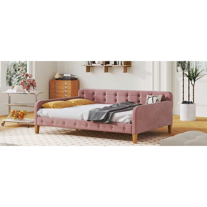 Upholstered Daybed with 4 Support Legs