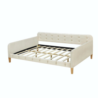 Upholstered Daybed with 4 Support Legs