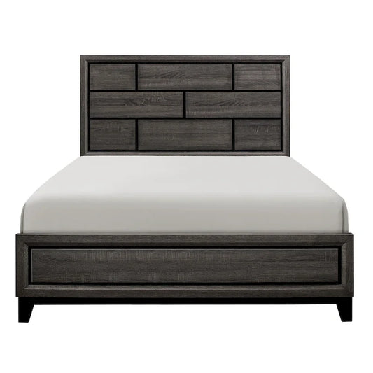 Sondra Gray Panel Bed