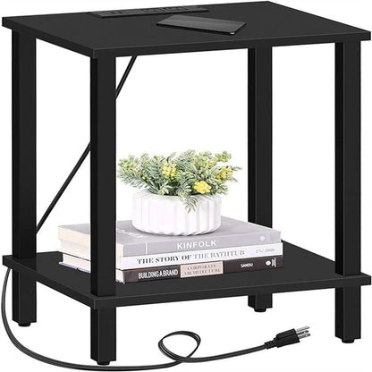 End Table with Charging Station