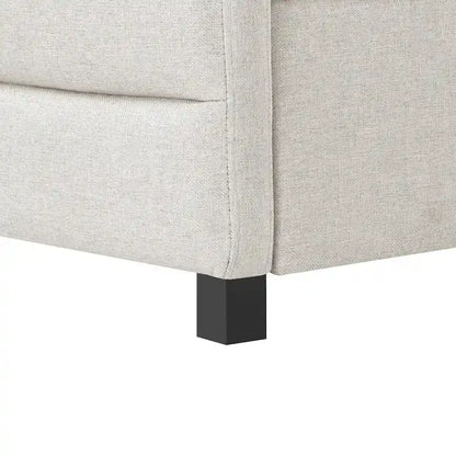 Full Size Daybed with Trundle Upholstered Tufted Sofa Bed, Linen Fabric(82.5x58x34)