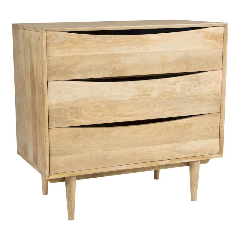 Dillon Solid Wood Three-Drawer Chest