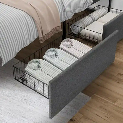 Bed Frame with 2 Storage Drawers