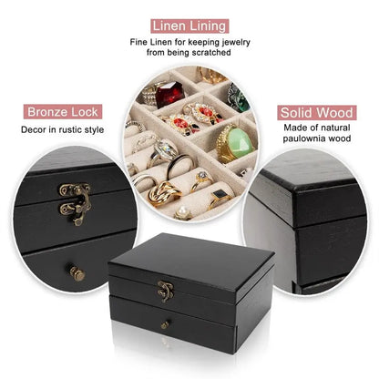 Jewelry Box for Women - 7D x 10W x 4.8H