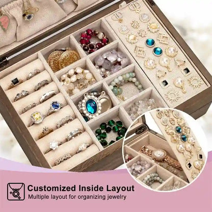Jewelry Box for Women - 7D x 10W x 4.8H
