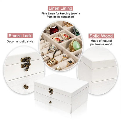 Jewelry Box for Women - 7D x 10W x 4.8H