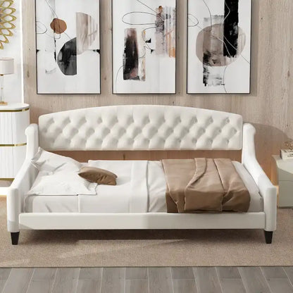 Modern Luxury Tufted Button Daybed, Full