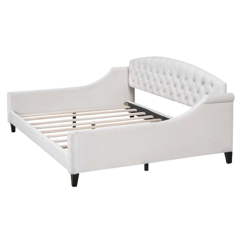 Modern Luxury Tufted Button Daybed, Full