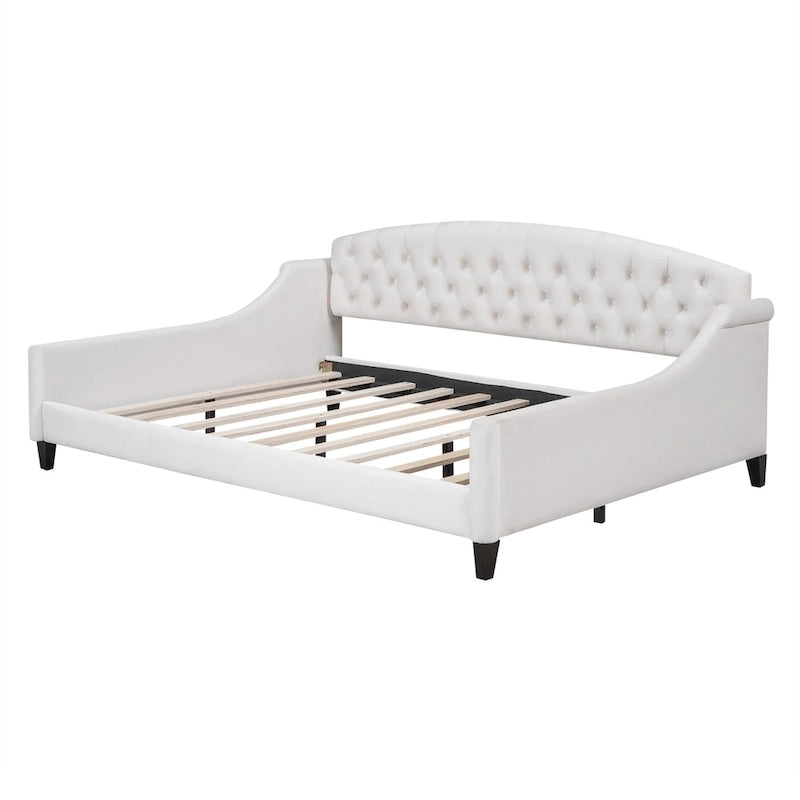 Modern Luxury Tufted Button Daybed, Full