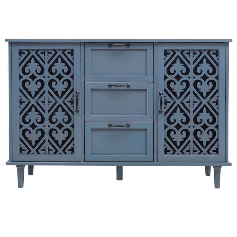 2 Door 3 Drawer Cabinet American Furniture Suitable for Bedroom - N/A