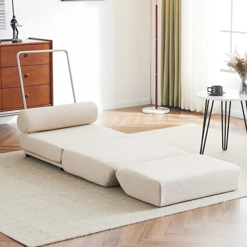 Single Sofa Chair Foldable Bed with Pillow,Portable Sofa Bed,Sofa Chair,Made of Breathable and Wearable Linen