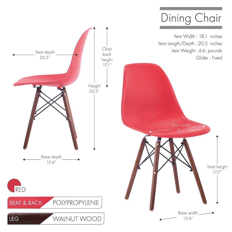 Porthos Home Dining Chair Set of 2 Stylish, Modern Dining Chairs