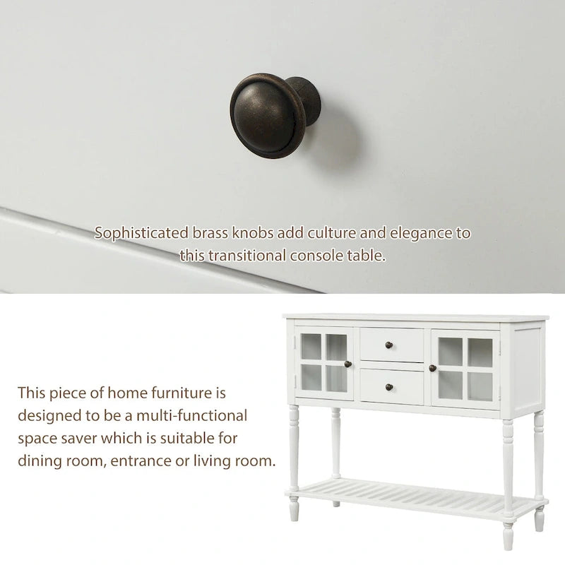 Buffet Storage Cabinet with Bottom Shelf