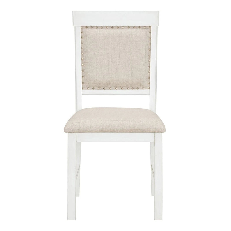 58 Traditional Extendable Dining Table Set with 4 Upholstered Chairs