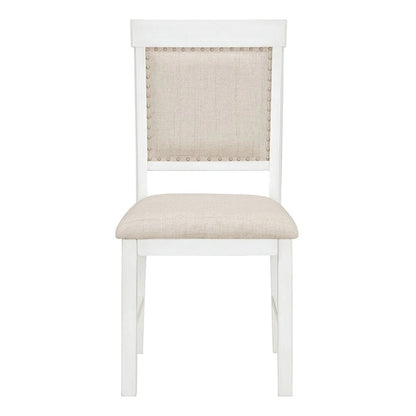 58 Traditional Extendable Dining Table Set with 4 Upholstered Chairs