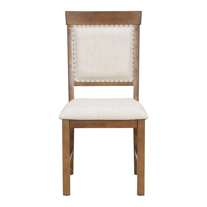 58 Traditional Extendable Dining Table Set with 4 Upholstered Chairs