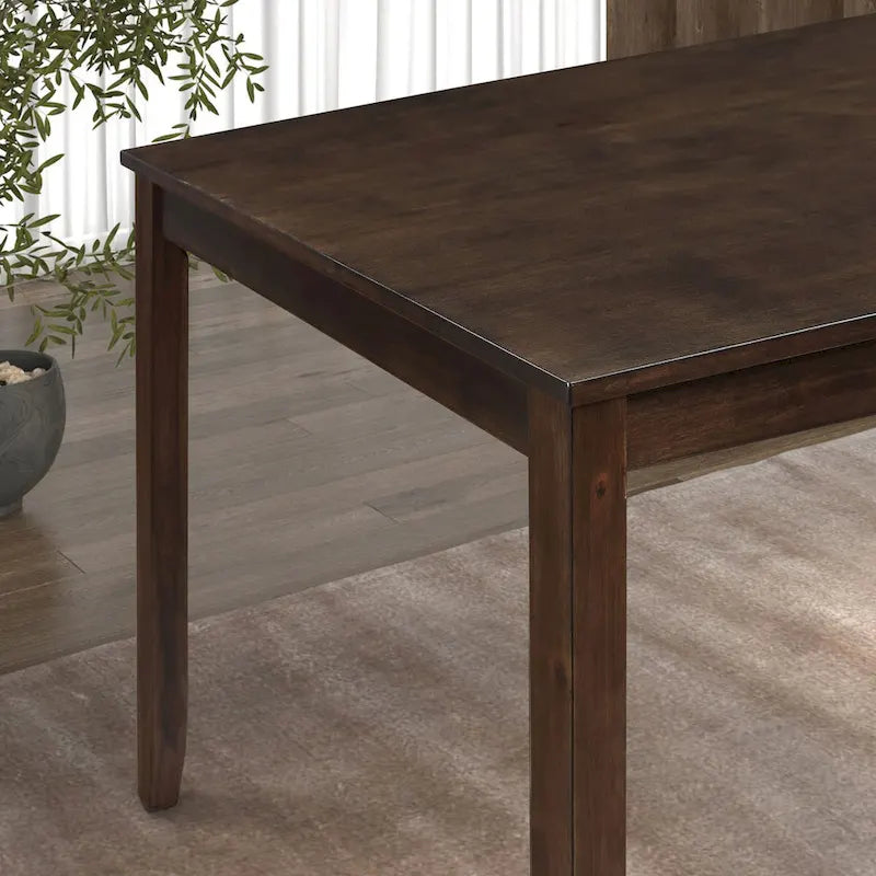 Furniture of America Manheim Casual 5-Piece Farmhouse Solid Wood Dining Set