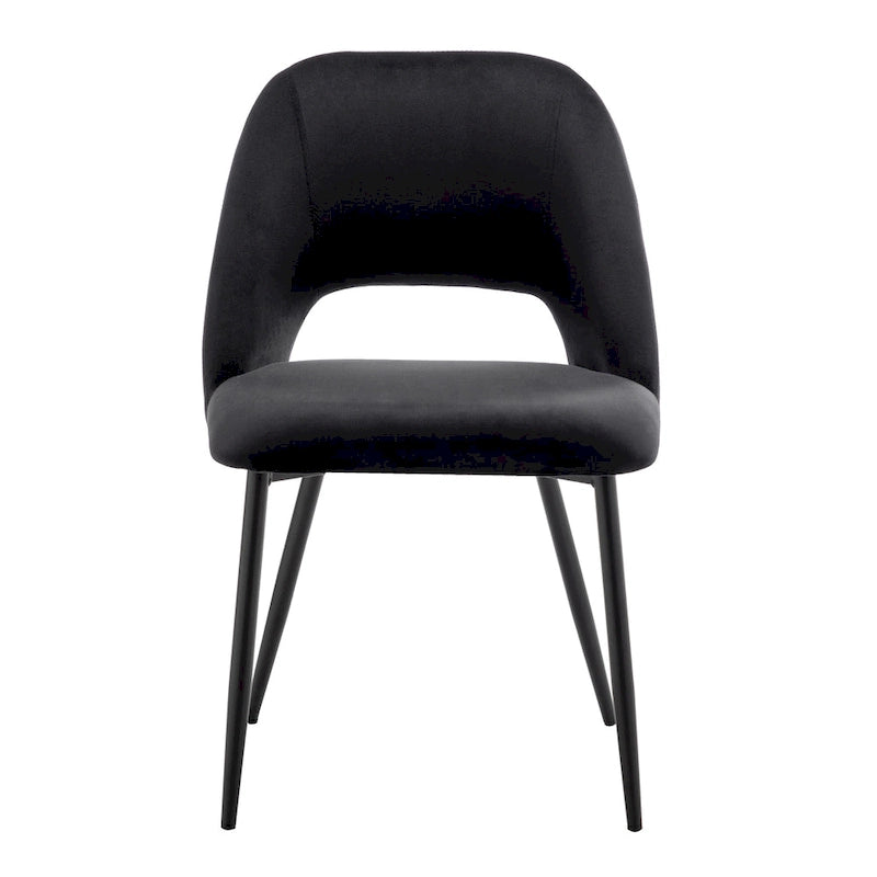 Porthos Home Orde Velvet Dining Chairs with Steel Legs, Set of 2