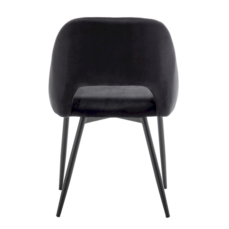 Porthos Home Orde Velvet Dining Chairs with Steel Legs, Set of 2