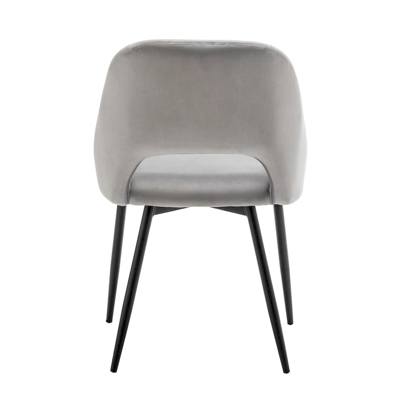 Porthos Home Orde Velvet Dining Chairs with Steel Legs, Set of 2