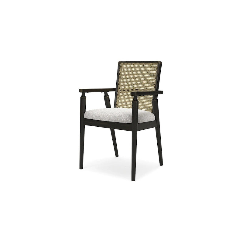 Signature Design by Ashley Galliden Black/Gray Dining Arm Chair - 22.13W x 22.38D x 35.13H