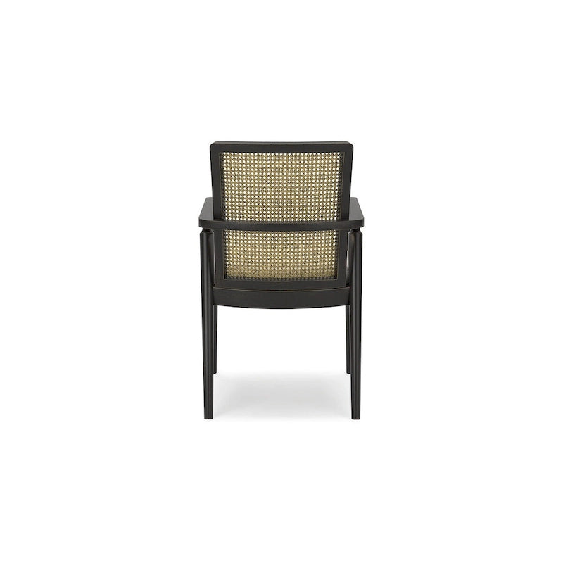 Signature Design by Ashley Galliden Black/Gray Dining Arm Chair - 22.13W x 22.38D x 35.13H