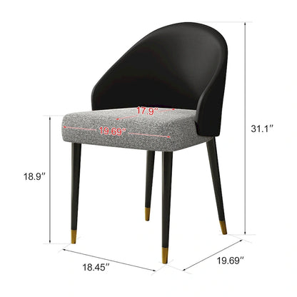 9 - Piece Extendable Rectangular Sintered Stone Cross Legs Dining Set With 8 Chairs For Home or Villa
