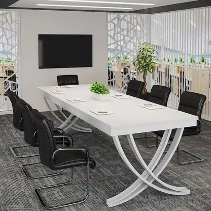 6.5FT Conference Table for 6-8 People , 78 inch Long Rectangular Seminar Table