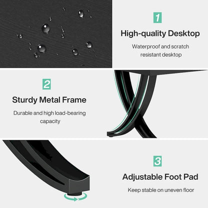 6.5FT Conference Table for 6-8 People , 78 inch Long Rectangular Seminar Table