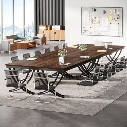 6.5FT Conference Table for 6-8 People , 78 inch Long Rectangular Seminar Table